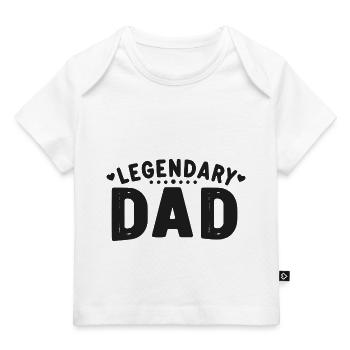 Papa légendaire - T-shirt Premium bébé bio - blanc - Devant