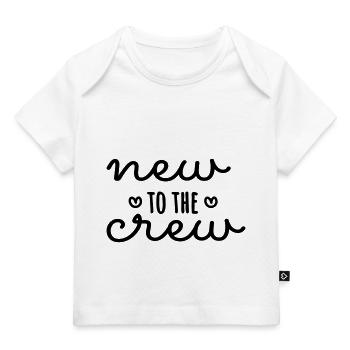 New to the crew - Willkommen, kleines Wunder - Baby Premium Organic T-Shirt - Weiß - Vorne