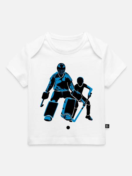 Torwart Feldhockey - Baby Premium Organic T-Shirt - Weiß