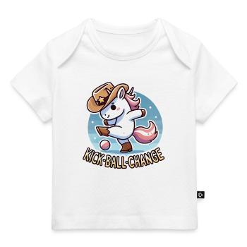 Linedance Einhorn Country - Baby Premium Organic T-Shirt - Weiß - Vorne