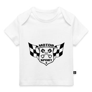 Motorsport 1c - T-shirt Premium bébé bio - blanc - Devant