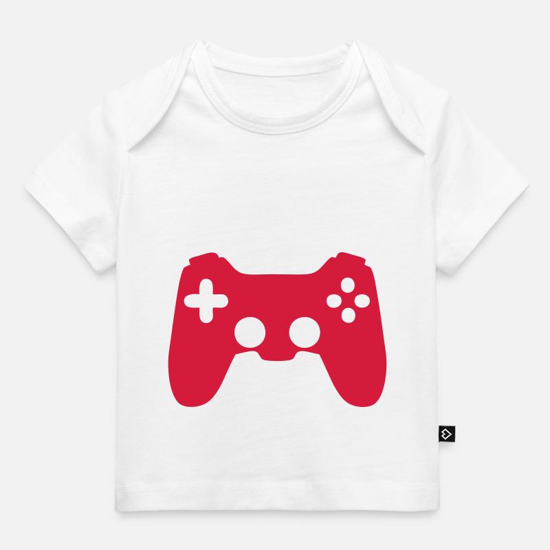manette jeux video icone 17062 - T-shirt Premium bébé bio - blanc
