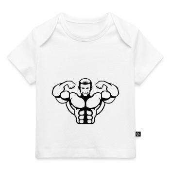 bodybuilder - T-shirt Premium bébé bio - blanc - Devant