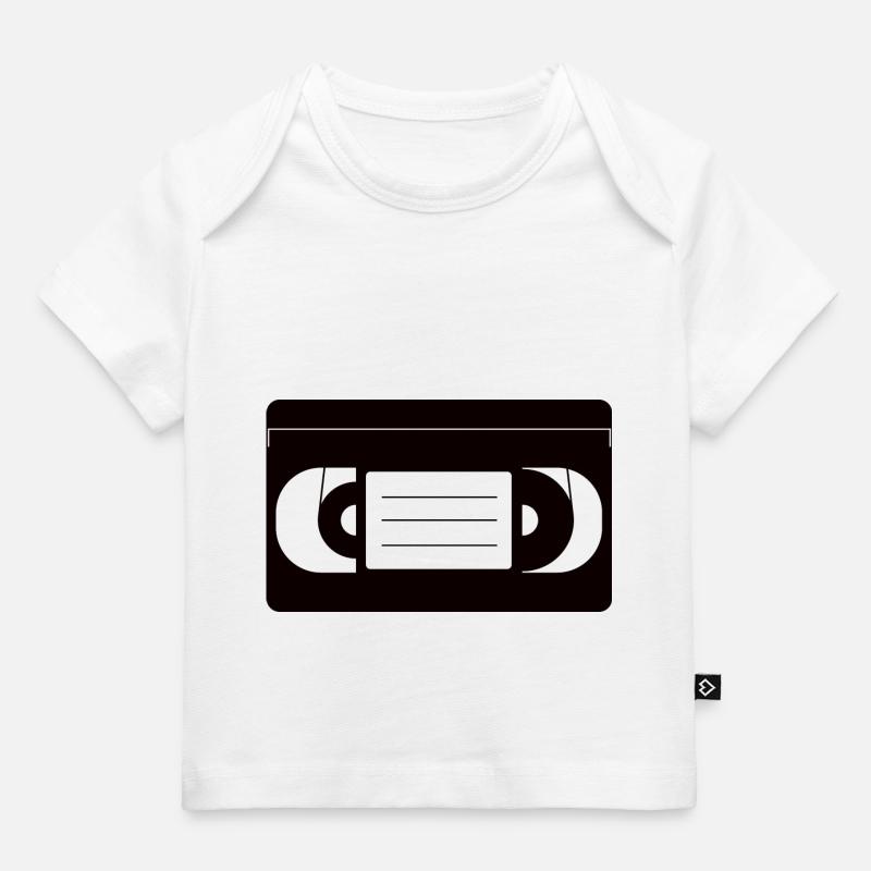 Cassette vidéo VHS - T-shirt Premium bébé bio - blanc