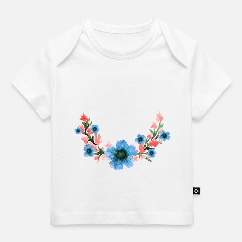 Fleur - T-shirt Premium bébé bio - blanc