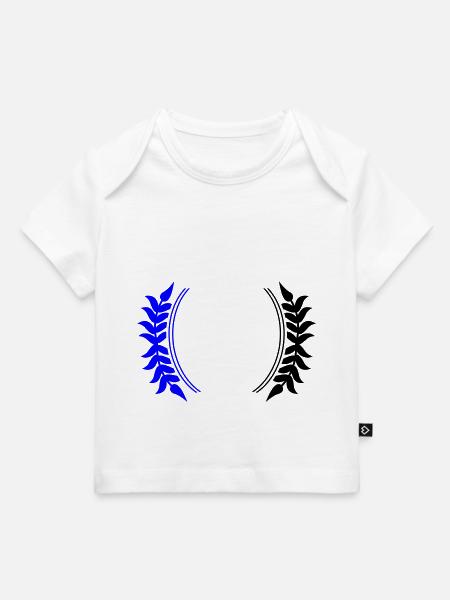 Kranz Symbol - Baby Premium Organic T-Shirt - Weiß