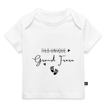 Grand frère - T-shirt Premium bébé bio - blanc - Devant
