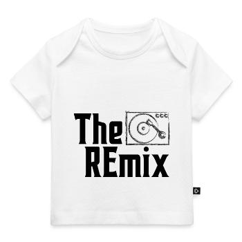 Partnerlook Shirts Familie Kinder Eltern the remix - Baby Premium Organic T-Shirt - Weiß - Vorne