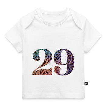 29. Geburtstag Leopard - Baby Premium Organic T-Shirt - Weiß - Vorne
