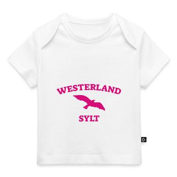 Westerland - Sylt - North Sea - Anchor - Seagull - Island - Baby Premium Organic T-shirt - white - Front