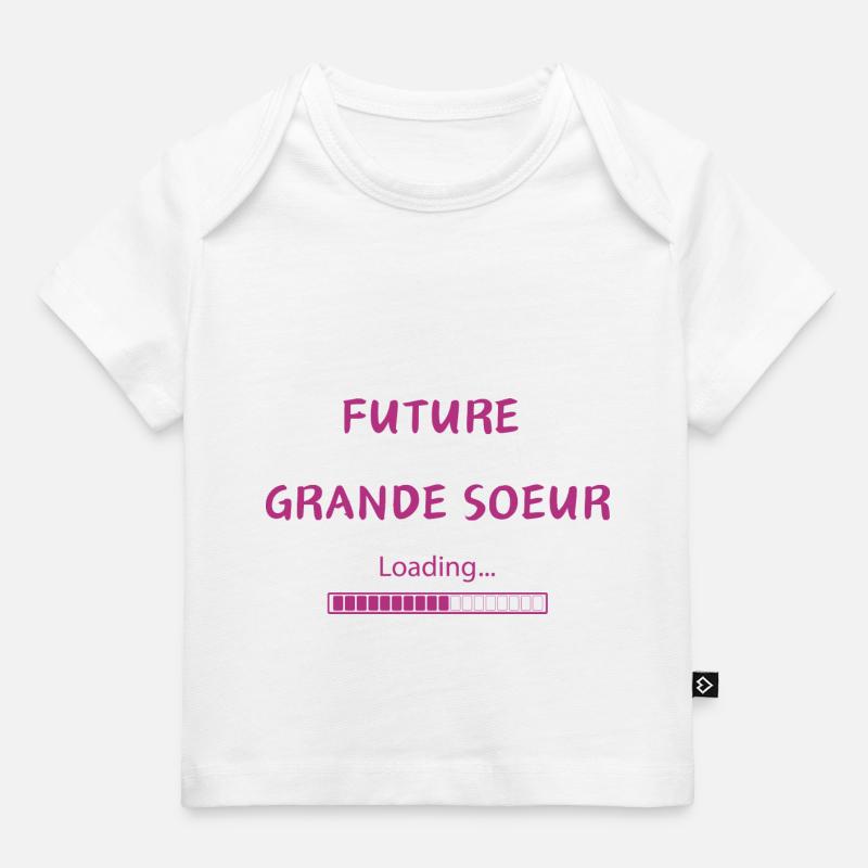 Future grande soeur - T-shirt Premium bébé bio - blanc