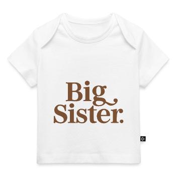 GROßE SCHWESTER - Baby Premium Organic T-Shirt - Weiß - Vorne