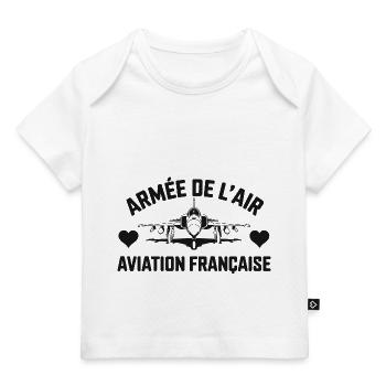 Armée de l'air aviation française - T-shirt Premium bébé bio - blanc - Devant
