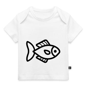 Fisch - Baby Premium Organic T-Shirt - Weiß - Vorne
