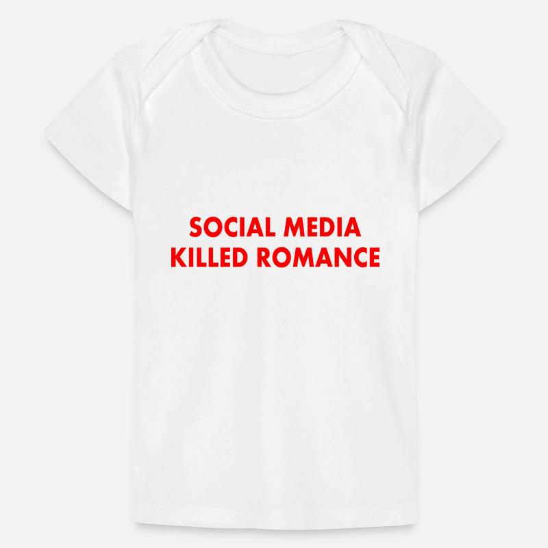 social media killed romance Baby Premium Organic T-Shirt