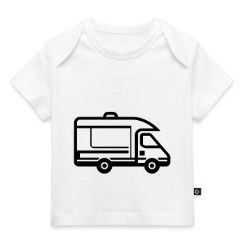 camping car - T-shirt Premium bébé bio - blanc - Devant