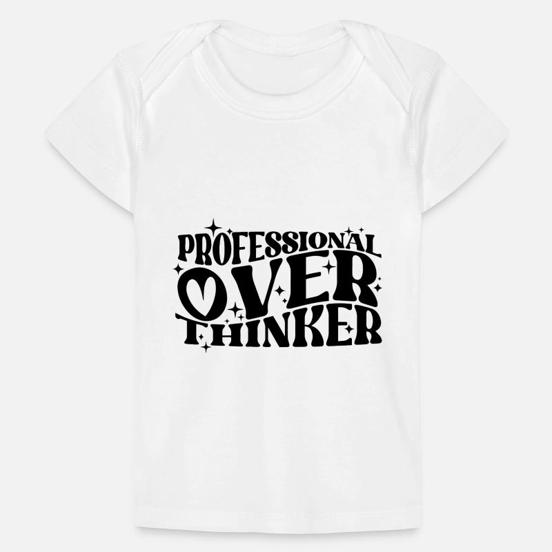 Professional Overthinker Witty Typography Humor Baby Premium Organic T-shirt