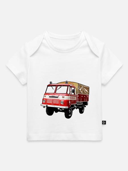 Robur Feuerwehr LO LD - Baby Premium Organic T-Shirt - Weiß