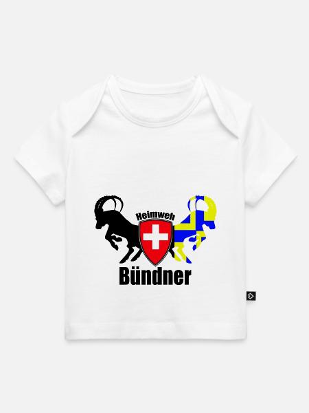 heimweh bündner - Baby Premium Organic T-Shirt - Weiß