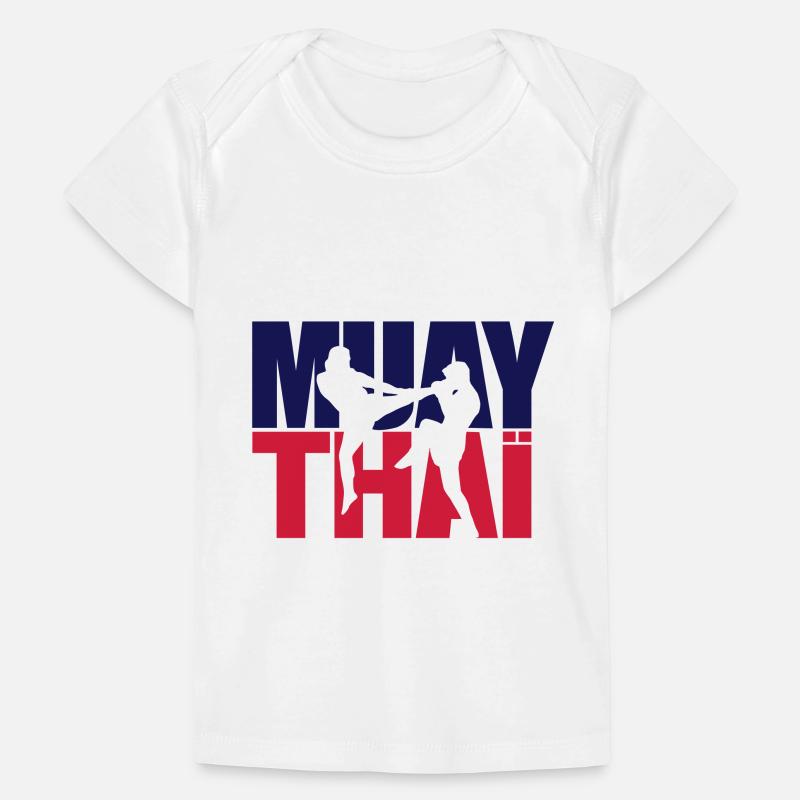 Muay thai logo boxe thailandaise T-shirt Premium bébé bio