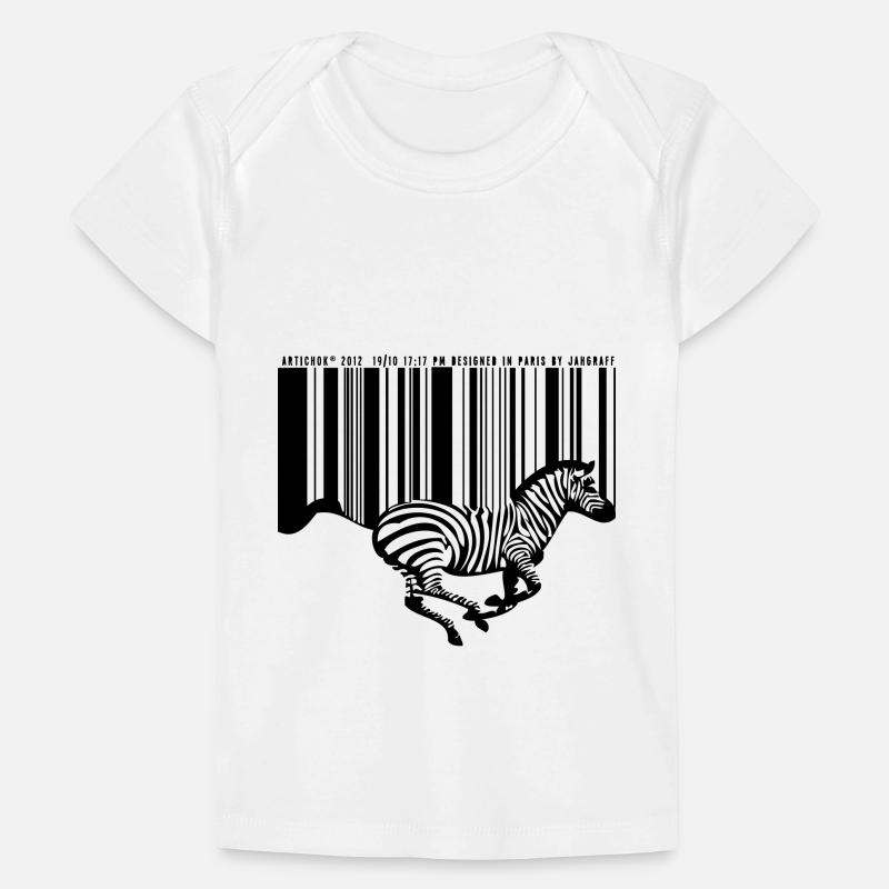 ZEBRE CODE BARRE T-shirt Premium bébé bio