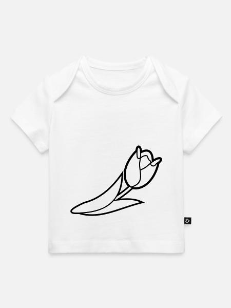 Blumen: Tulpe - Baby Premium Organic T-shirt - white