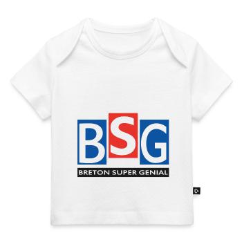 Breton super génial - T-shirt Premium bébé bio - blanc - Devant