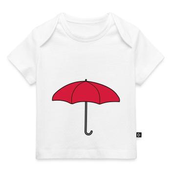 Red Umbrella Design - Baby Premium Organic T-shirt - white - Front
