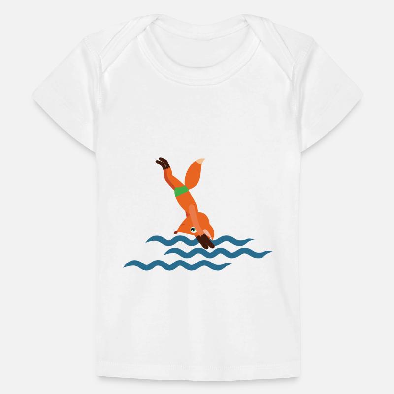 Fuchs Schwimmer T-shirt Premium bébé bio
