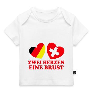 Deutschland Schweiz - Baby Premium Organic T-Shirt - Weiß - Vorne