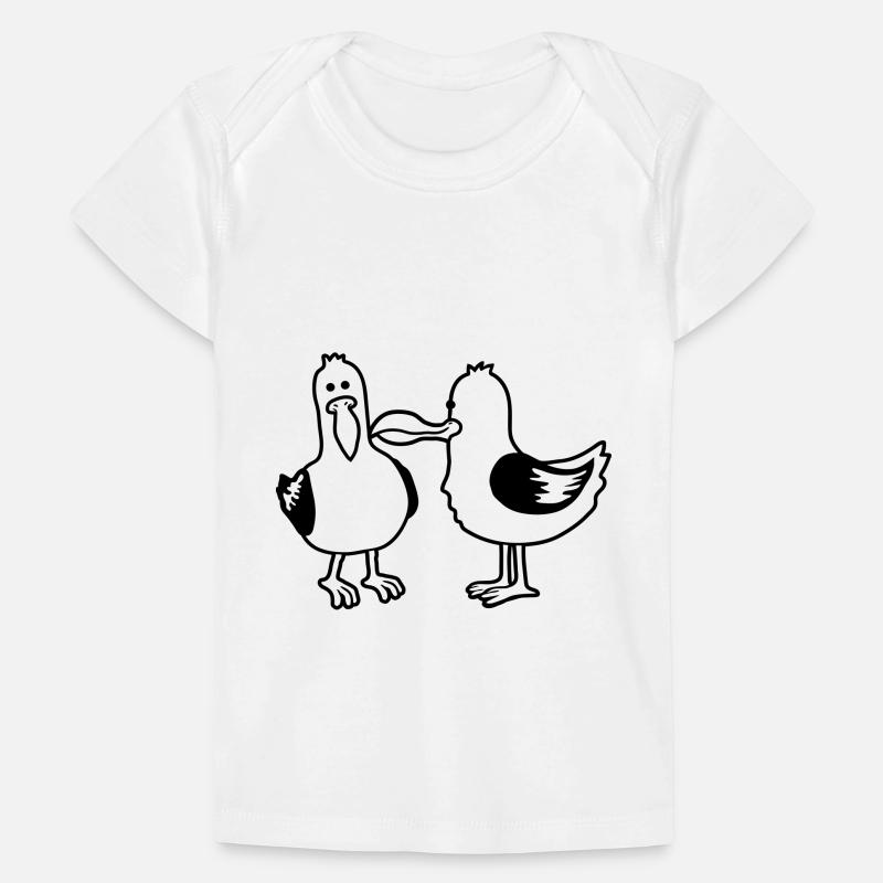 2 lustige Möwen Freunde Baby Premium Organic T-Shirt