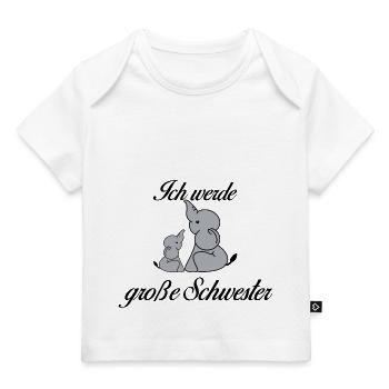 Große Schwester - Baby Premium Organic T-Shirt - Weiß - Vorne