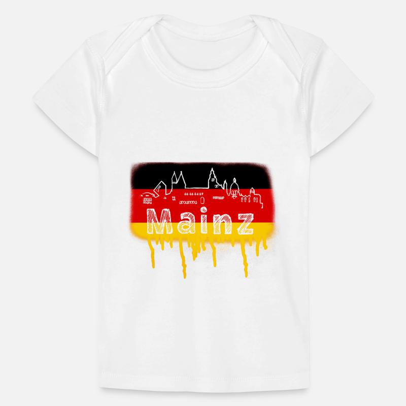 Mainz ,Germany, Flag,Skline,Graffiti Baby Premium Organic T-shirt