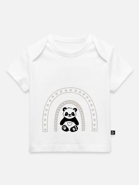 Rainbow Panda - Baby Premium Organic T-Shirt - Weiß