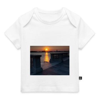 Coucher de soleil à Venise - T-shirt Premium bébé bio - blanc - Devant