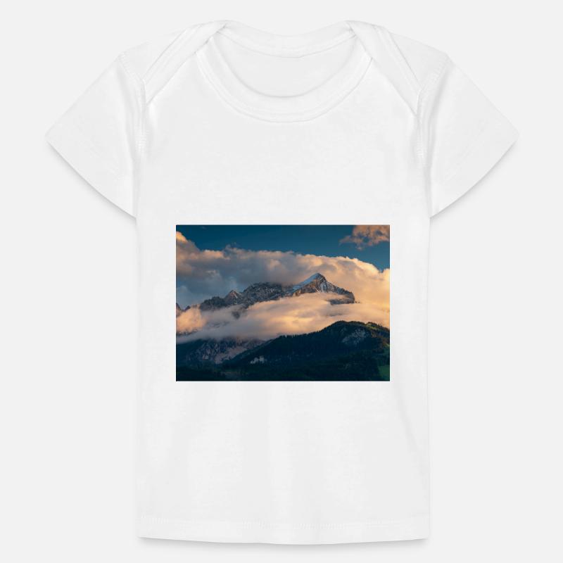 Alpspitze dans les nuages T-shirt Premium bébé bio