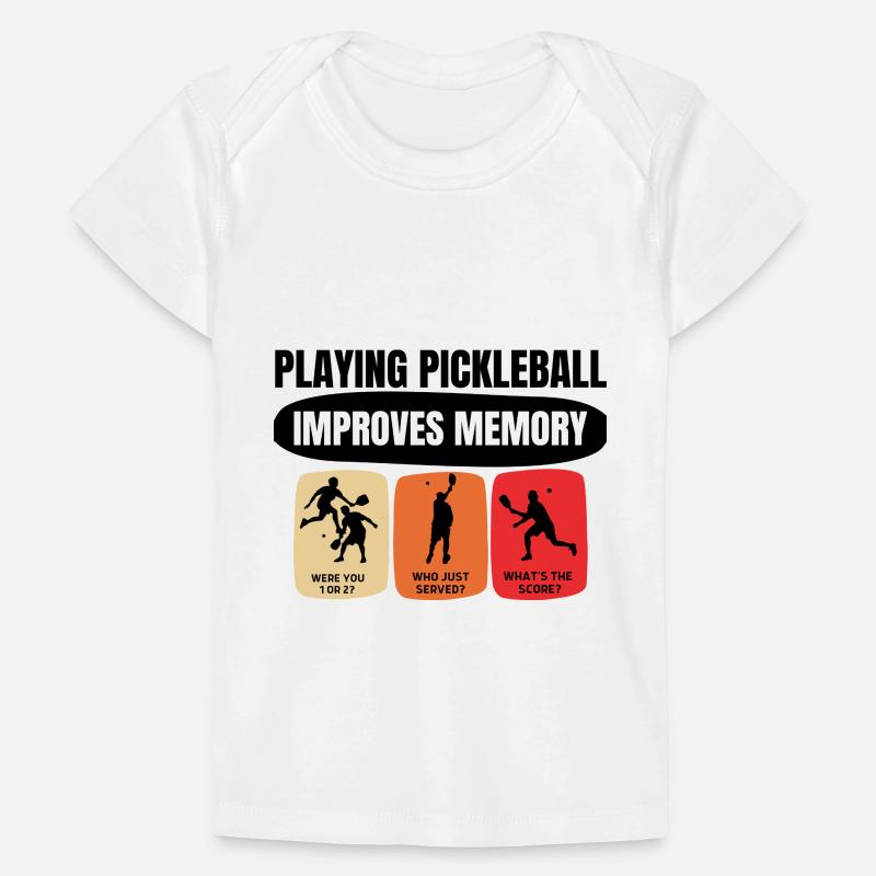 Playing Pickleball Improves Memory Funny Baby Premium Organic T-shirt