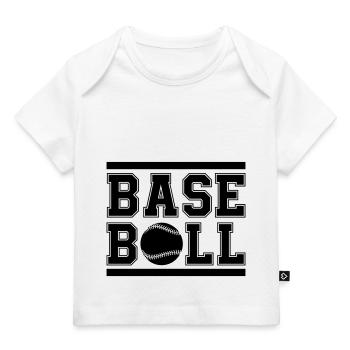 base-ball - T-shirt Premium bébé bio - blanc - Devant