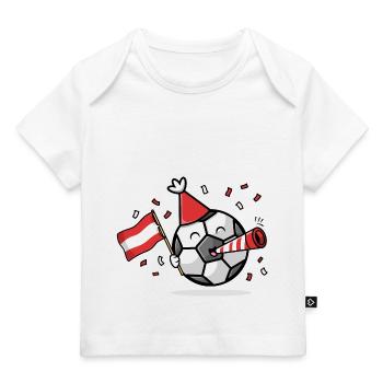 Fußball Fan Österreich - Baby Premium Organic T-Shirt - Weiß - Vorne