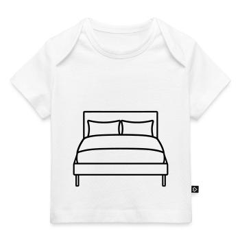 lit - T-shirt Premium bébé bio - blanc - Devant