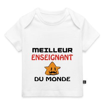 BESTER LEHRER DER WELT - Baby Premium Organic T-Shirt - Weiß - Vorne