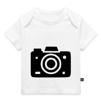 Appareil Photo - T-shirt Premium bébé bio - blanc - Devant
