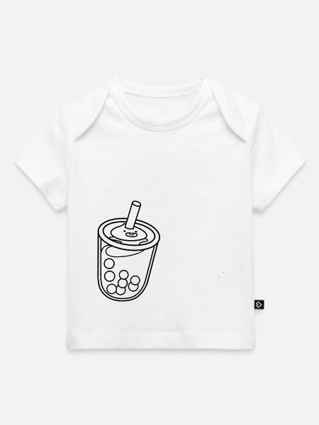 Bubble Tea - Baby Premium Organic T-Shirt - Weiß