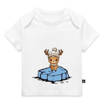 Reh Eisscholle - Baby Premium Organic T-Shirt - Weiß - Vorne