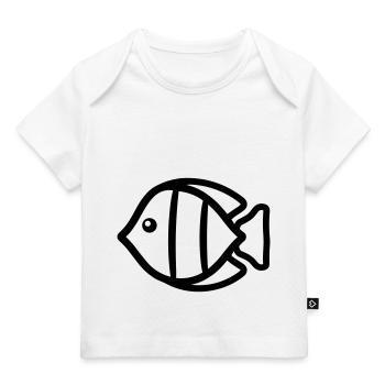 Fisch - Baby Premium Organic T-Shirt - Weiß - Vorne