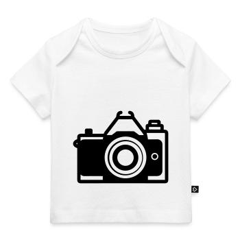 Appareil photo - T-shirt Premium bébé bio - blanc - Devant