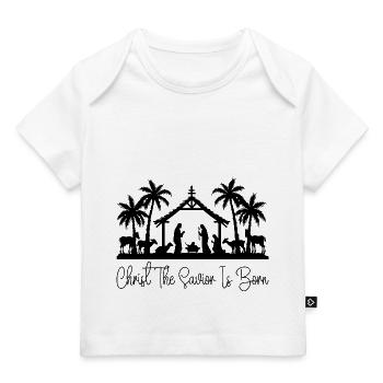Naissance du Christ Sauveur - T-shirt Premium bébé bio - blanc - Devant