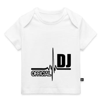 dj officiel - T-shirt Premium bébé bio - blanc - Devant