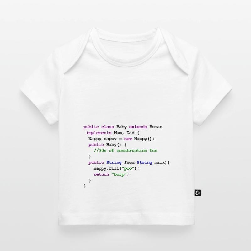 Java Code New Baby - Construction Baby Premium T-shirt