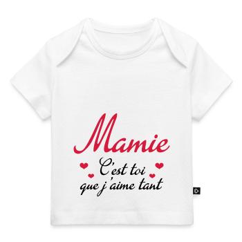 Mamie - Mamy - Grand Mère - Enfant - Bébé - Baby Premium Organic T-shirt - white - Front